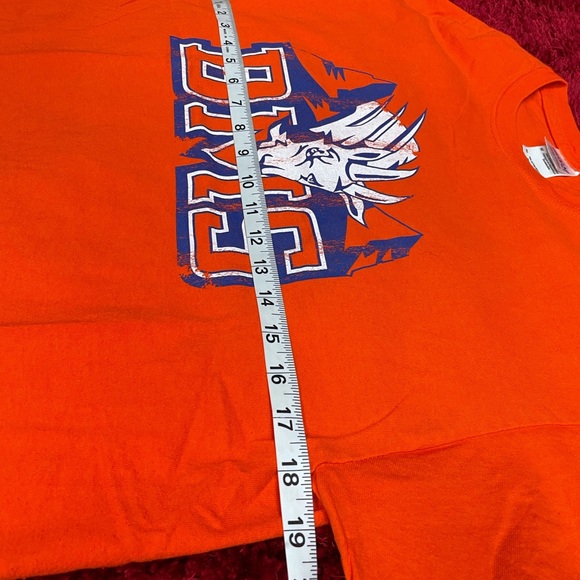 Blue Mountain State BMS Mascot Shirt Orange Medium Thad Castle Alex Moran - Picture 5 of 6